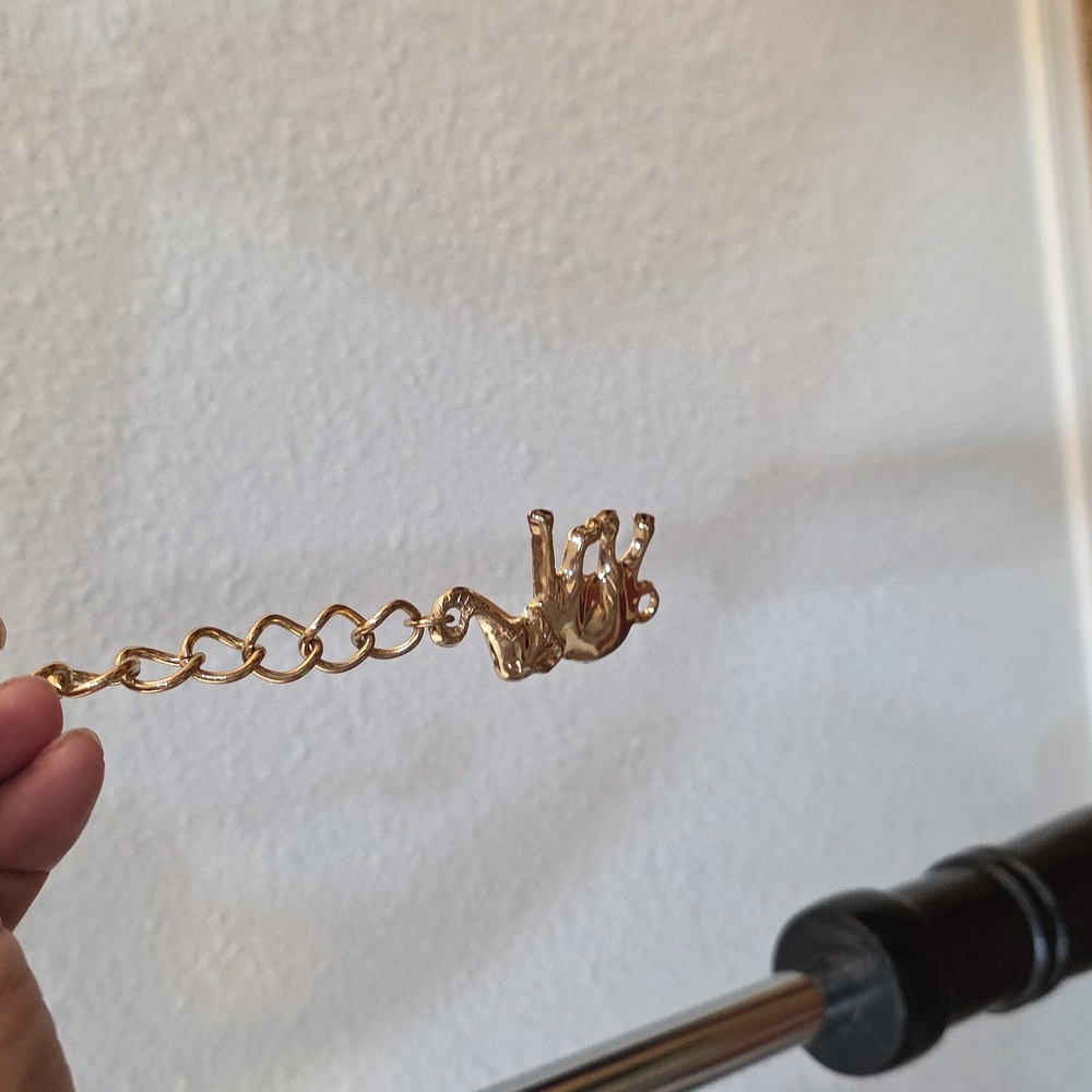 Vintage Gold Elephant Chain Belt 46" Long - Picture 3 of 9